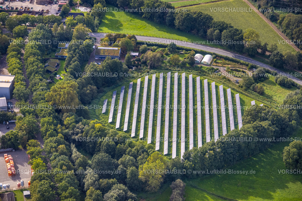 Dorsten230906043 | Luftbild, Solarpark Sonnenkraftwerk der DEG, Wulfen, Dorsten, Ruhrgebiet, Nordrhein-Westfalen, Deutschland