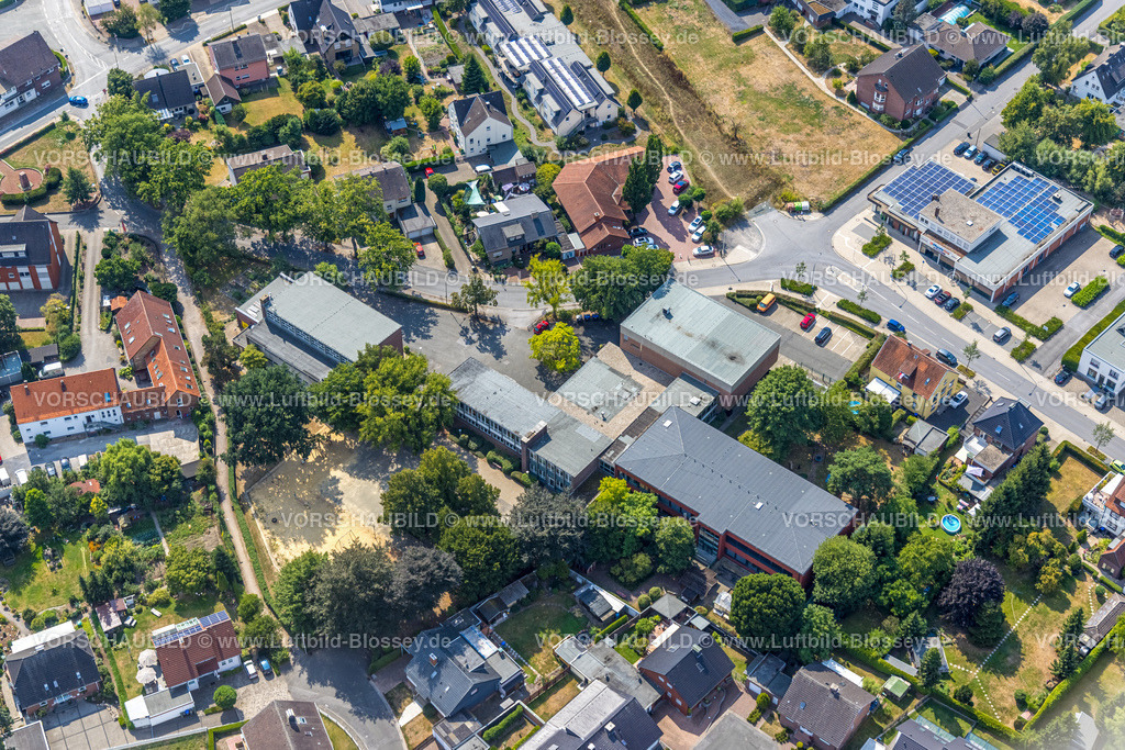 Hamm220810020Rhynern | Luftbild, FörVerein der Freunde und Förderer der Alfred-Delp-Schule, Dambergstraße, Rhynern, Hamm, Ruhrgebiet, Nordrhein-Westfalen, Deutschland