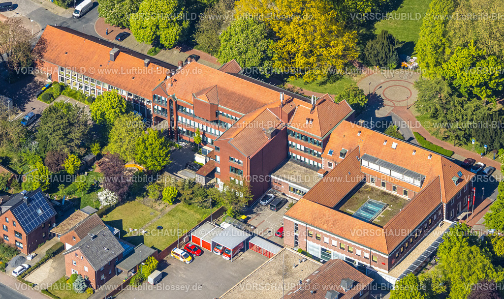 Haltern260409798-2 | Luftbild, Rathaus Stadtverwaltung, Haltern-Stadt, Haltern am See, Ruhrgebiet, Nordrhein-Westfalen, Deutschland