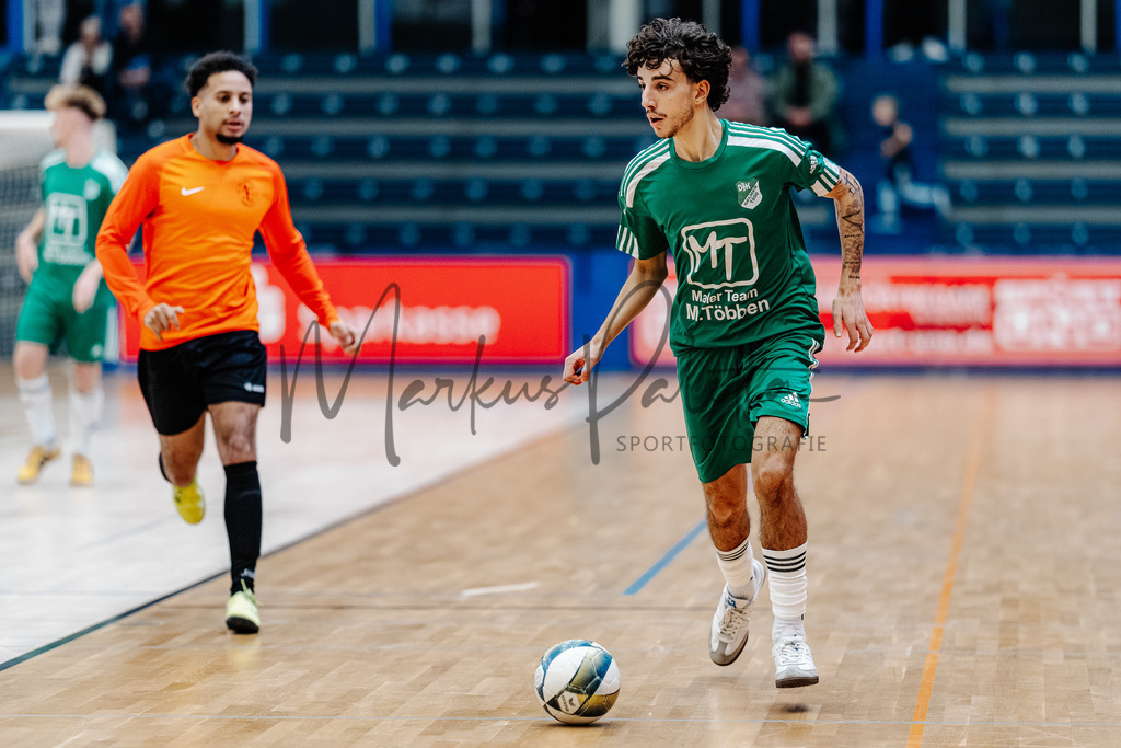 47. Stadtmeisterschaften im Hallenfußball 2025, Vorrunde | Stadtmeisterschaften im Hallenfußball 2025, Vorrunde, Sporthalle Berg Fidel in Münster. Foto: sportfotografie.ms | Markus Paletta - Realisiert mit Pictrs.com