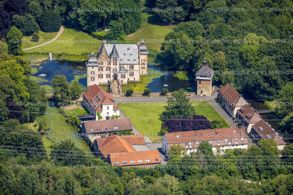 Castrop-Rauxel220707075 | Luftbild, Schloss Bodelschwingh, Castrop-Rauxel, Ruhrgebiet, Nordrhein-Westfalen, Deutschland