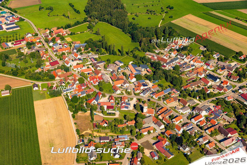 Schöne Luftaufnahme als Geschenk in Balgheim Möttingen - Die Luftbildaufnahme wurde 2025 vom UL-Flugzeug heraus erstellt ( keine Drohne ) - Hochauflösende Luftaufnahme -Nicht vergleichbar mit Google Maps oder Satelittenbilder- Die Geschenkidee !Mit Lizenz und Bildrechte bestellbar