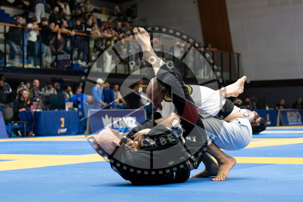 20240124PBB04325 | Fighters compete during the second day of the IBJJF European Championship in Paris, France, on January 24, 2024.