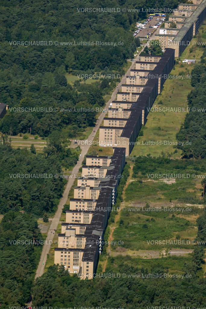 Ruegen12083275Prora | Luftbild, KdF Bad Prora, ehemalige Ferienanlage der Nationalsozialisten Kraft durch Freude, mit Sandstrand,  Binz, Insel Rügen, Mecklenburg-Vorpommern, Deutschland, Europa