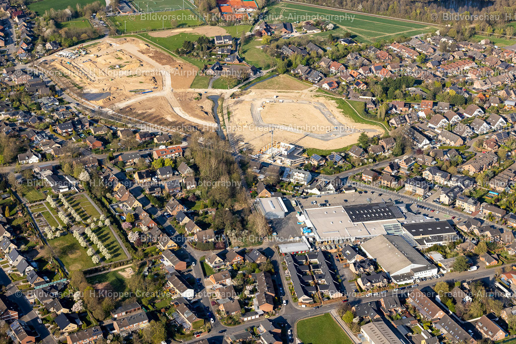 Luftbilder Geldern-9404 | Luftbild Baustelle mit Erschließungs - und Erdaufschüttungs- Arbeiten an der Dreihöfeweg, Grunewaldstraße, Baugebiet „Lüssfeld“ in Geldern im Bundesland Nordrhein-Westfalen, Deutschland - Realisiert mit Pictrs.com