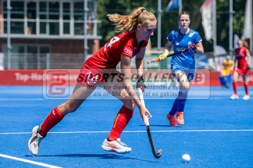 SFE_20230708_0067 | EuroHockey EM U18 Girls Belgium vs Scotland am 08.07.2023 in Krefeld (Gerd-Wellen-Hockeyanlage), Photo: Stephan Fehrmann 2023 (Sports-Gallery)