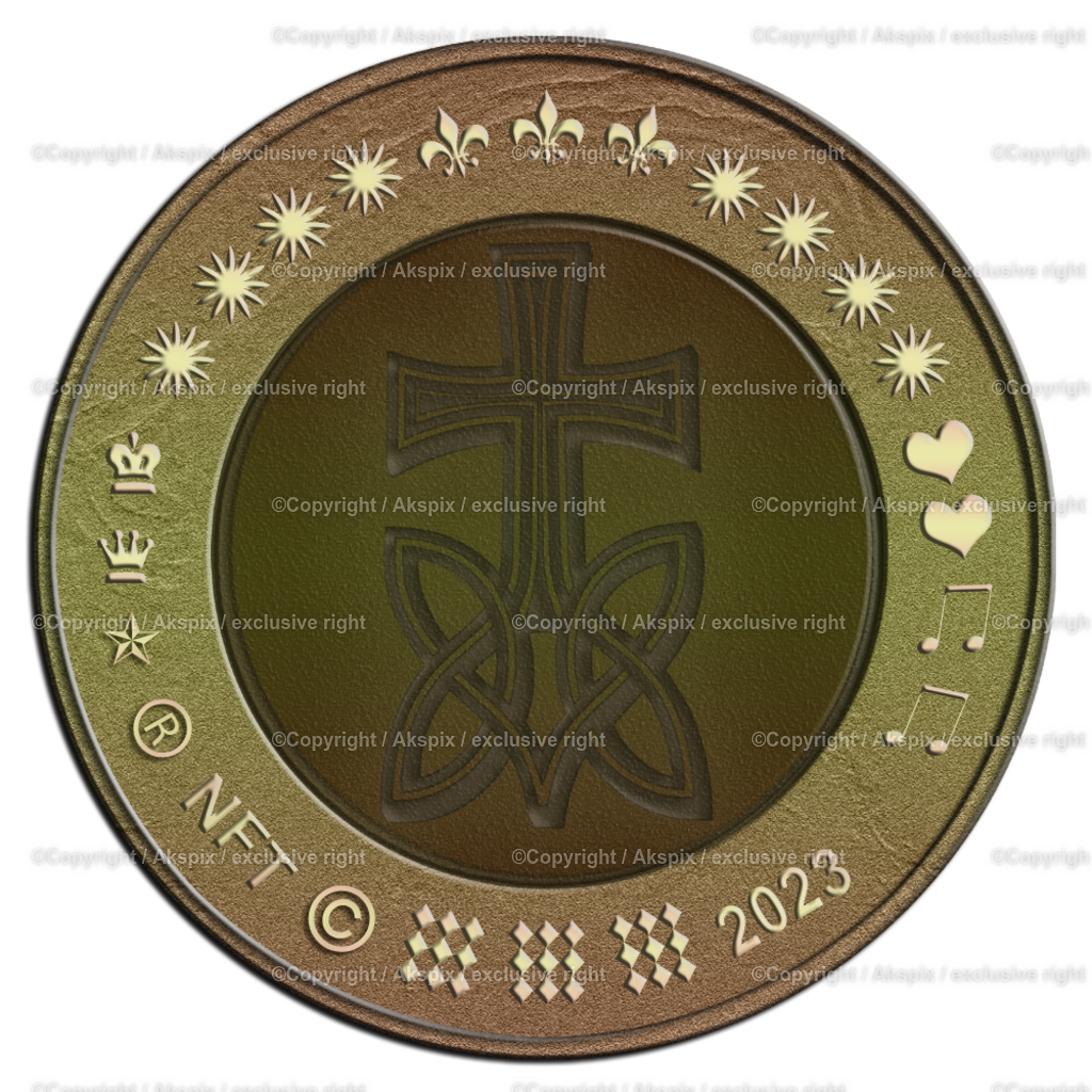 NFTs_Coin-Cross-2023 | Die Bildagentur Akspix ist eine Online-Bildagentur und bietet professionelles und kreatives Bildmaterial Royalty free und Rights Managed. Bildarchiv Akspix bietet eine große Auswahl an kreativen und klassischen Motiven.Frankfurt Fotograf, Fotoshooting