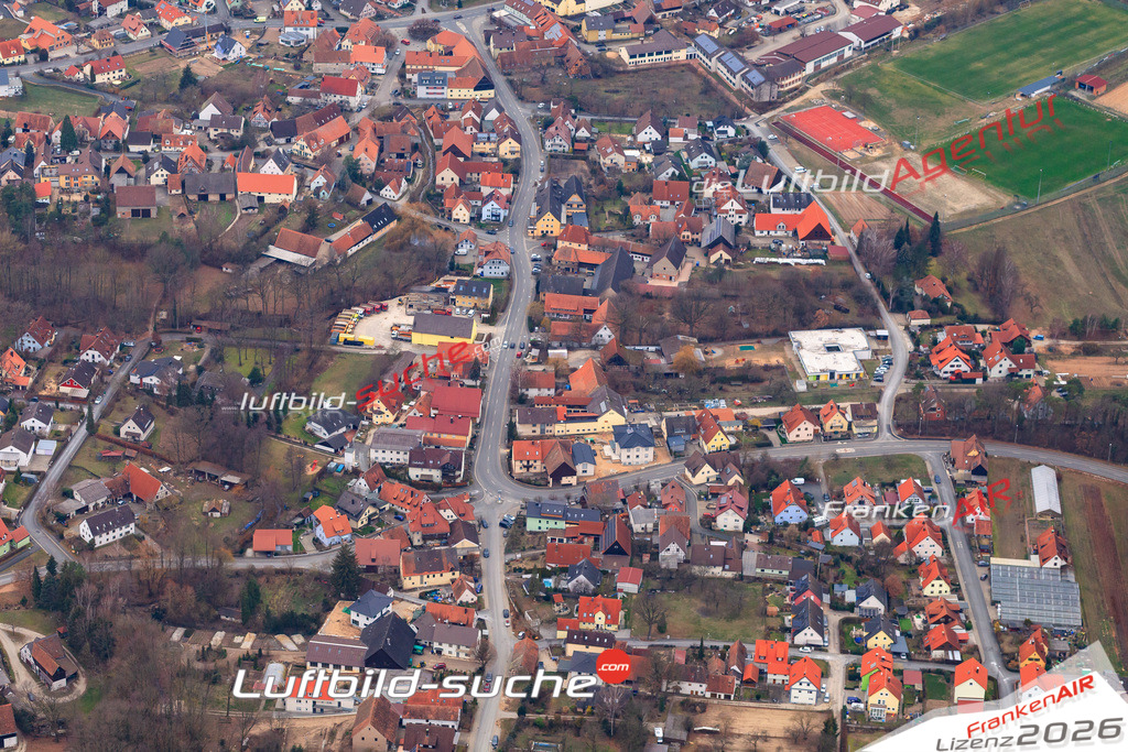 Das Luftbild der Stadt Effeltrich wurde 2018 vom Flugzeug heraus erstellt (keine Drohne) Aufnahmehöhe ca.400 Meter- hohe Auflösung für beste Druck-Qualität