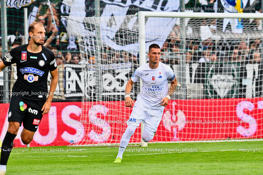 SAK vs. SK Sturm 22.7.2023 | #4 Jon Gorenc Stankovic, #24 Zoran Vukovic