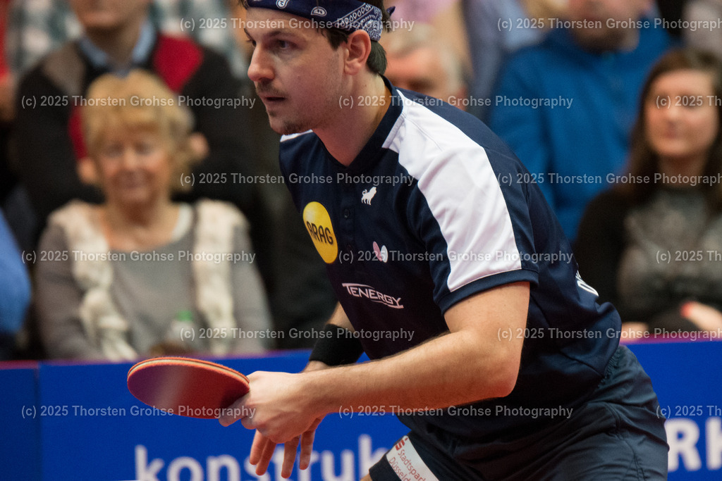TTBL TTC Fulda-Maberzell vs. Borussia Duesseldorf | Timo BOLL (Borussia Duesseldorfl); TTBL TTC Fulda-Maberzell vs. Borussia Duesseldorf, Tischtennis-Bundesliga - 12. Spieltag am 21.01.2018 in der Hubtex Arena in Fulda, (Deutschland) - Realisiert mit Pictrs.com