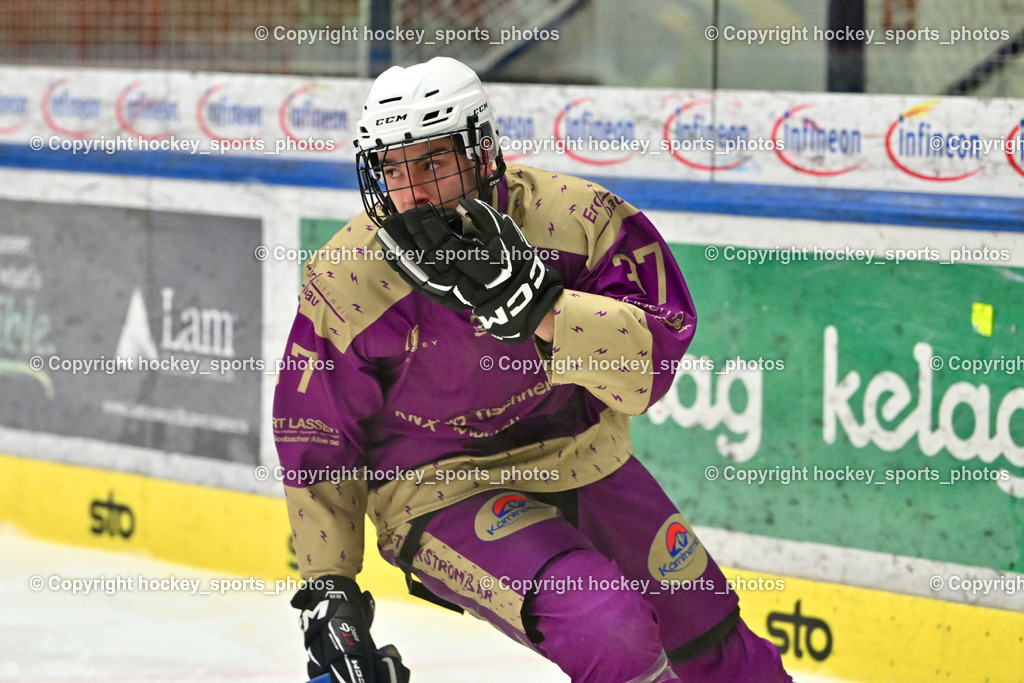 EC Kellerberg vs. EC Arnoldstein | #37 Pirker Luca EC Kellerberg, EC Kellerberg vs. EC Arnoldstein, EC Kellerberg vs. EC Arnoldstein am 03.02.2025 in Villach (Stadthalle Villach), Austria, (Photo by Bernd Stefan)