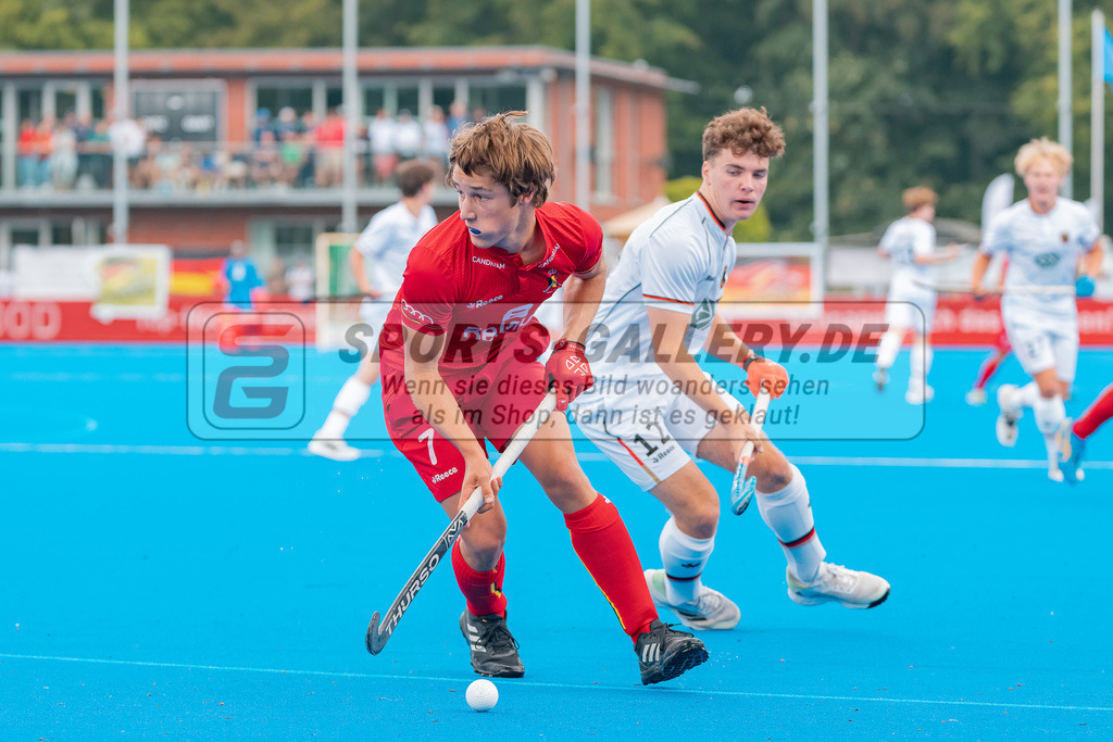HK_20230716_102811 | Euro Hockey MU18 Boys Finale Belgium vs Germany Championship Girls &amp; Boys am 16.7.2023 CHTC , Krefeld ,