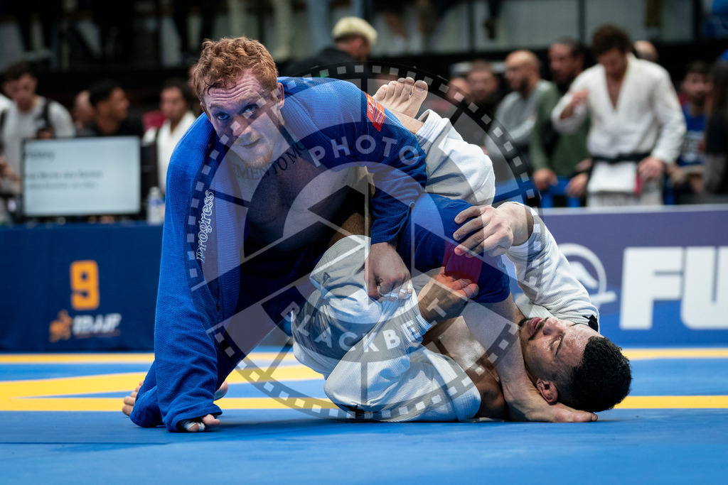 20240126PBB1433 | Fighters compete during the Brazilian Jiu-Jitsu European Championship of the IBJJF in Paris, France, on January 26, 2024.