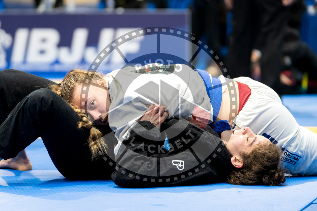 20240121PBB5024 | Fighters compete during the second day of the IBJJF European Championship in Paris, France, on January 21, 2024.