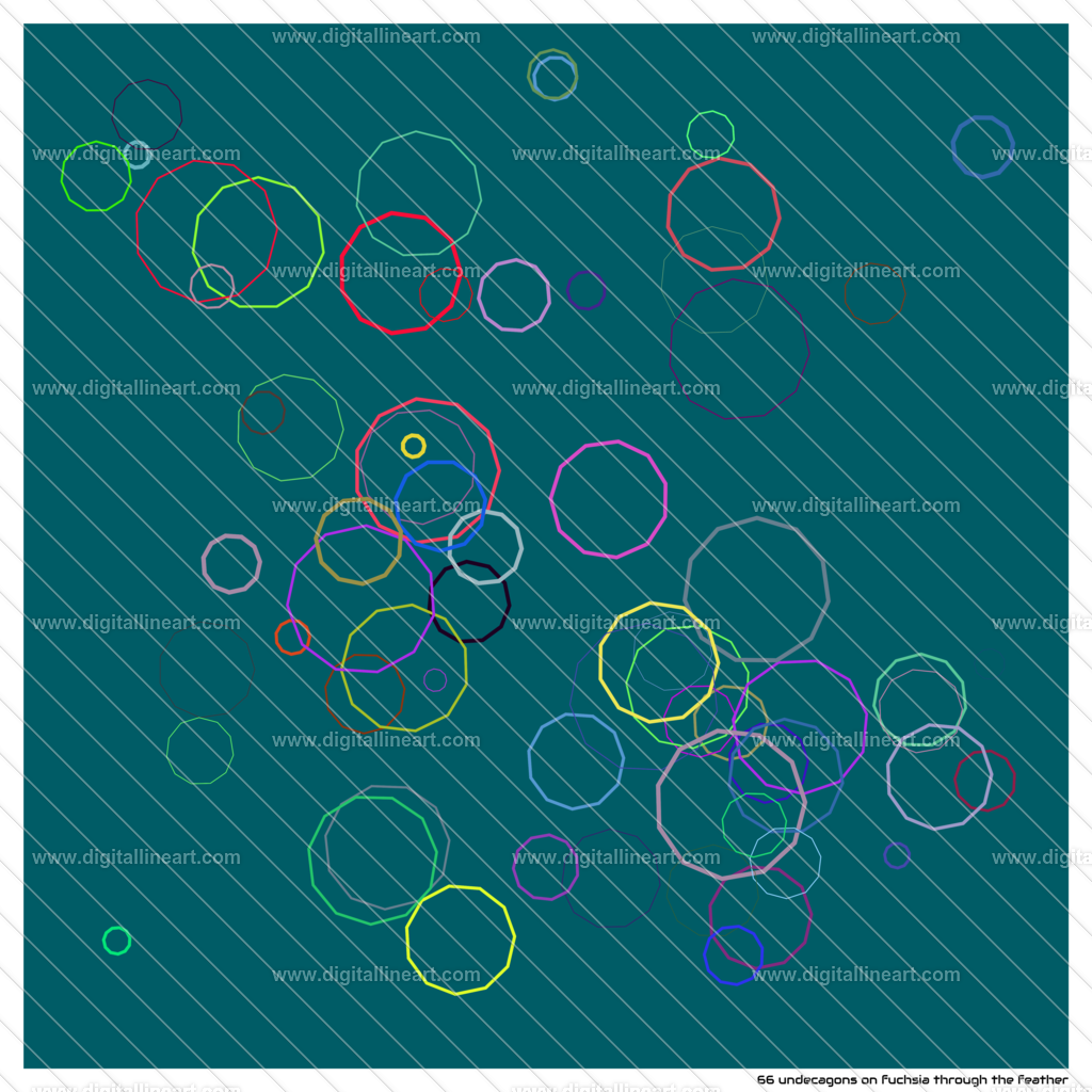 66-undecagons-fuchsia-through-the-feather | digitallineart - Realisiert mit Pictrs.com