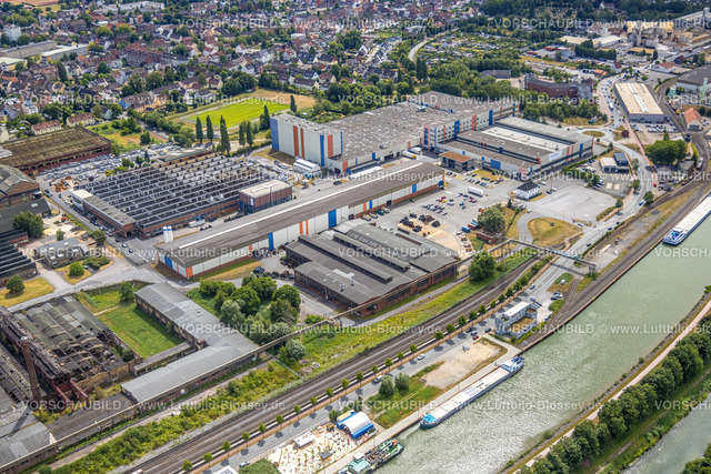 Hamm220707182 | Luftbild, Altes Union Gelände der Thyssen Draht AG, Hafenstraße, Voestalpine Böhler Firmengelände, Datteln-Hamm-Kanal, Mitte, Hamm, Ruhrgebiet, Nordrhein-Westfalen, Deutschland