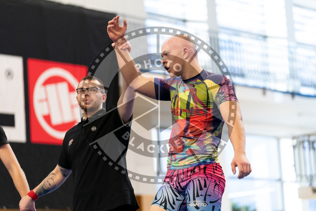 20240316PBB2764 | Athletes compete during the ADCC Eastern European Open grappling Competition in Poznan, Poland, on March 16, 2024.