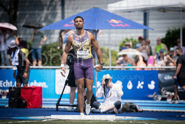 Multisport Event; Ratingen, 27.06.2026 | RATINGEN, GERMANY - JUNE 27, 2026 : Leo Neugebauer (GER / Germany) competing in the decathlon’s shot put during the Multisport Event at Stadion Ratingen on June 27, 2026 in Ratingen, Germany.