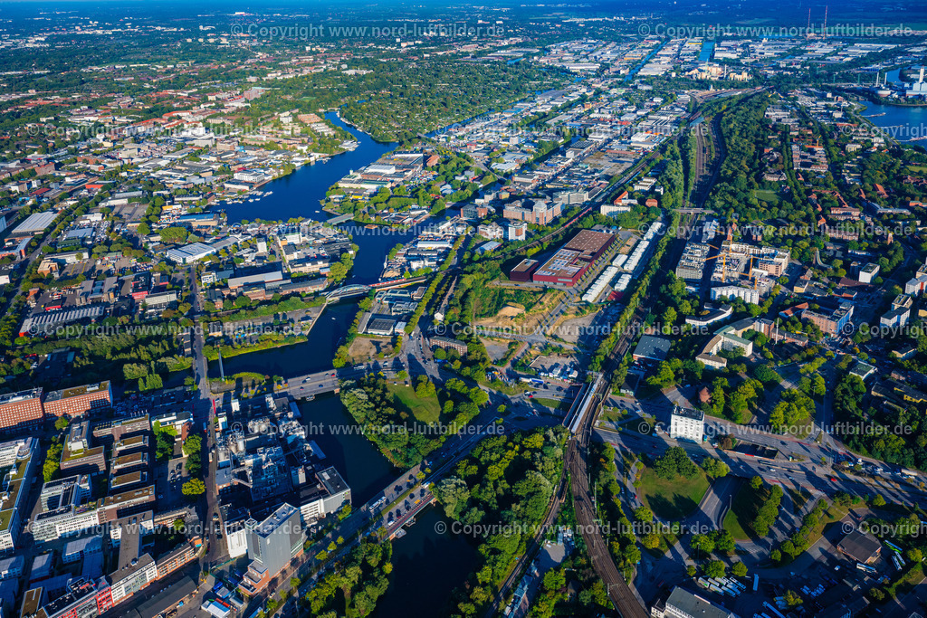 Hamburg_Rothenburgsort_ELS_3733190925 | HAMBURG 20.09.2025 Entwicklungsgebiet "Neuer Huckepackbahnhof der Industriebrache an der Billstraße im Stadtteil Rothenburgsort in Hamburg. // Development area "New piggyback station on the industrial wasteland at Billstrasse in the Rothenburgsort district of Hamburg. Foto: Martin Elsen