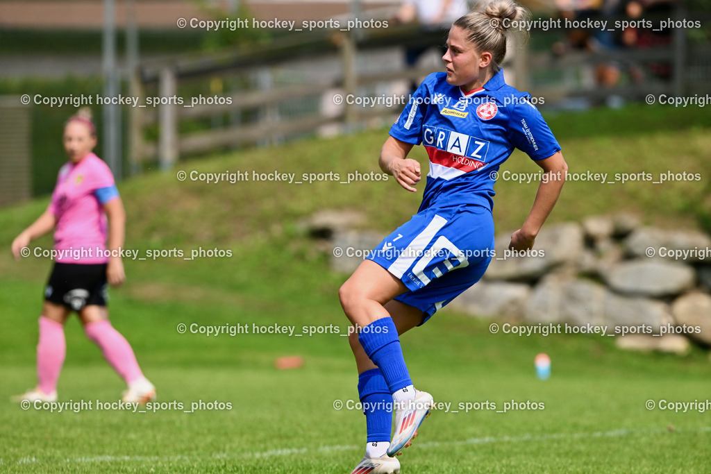 Carinthians Hornets vs. GAK 1902 Frauen | #7 Vanessa Kraker GAK, Carinthians Hornets vs. GAK 1902 Frauen, Carinthians Hornets vs. GAK 1902 Frauen am 01.09.2024 in Sachsenburg (Sportplatz Sachsenburg), Austria, (Photo by Bernd Stefan)