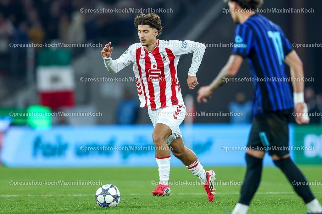 1FC04022601039 | 04.02.2026, Fußball, UEFA Youth League, U19 1. FC Köln - Inter Mailand, Sechzehntelfinale, RheinEnergie-STADION, Saison 2025 2026: Kristiyan Irmiev (U19 FC Köln #06)  DFB regulations prohibit any use of photographs as image sequences and or quasi-video.