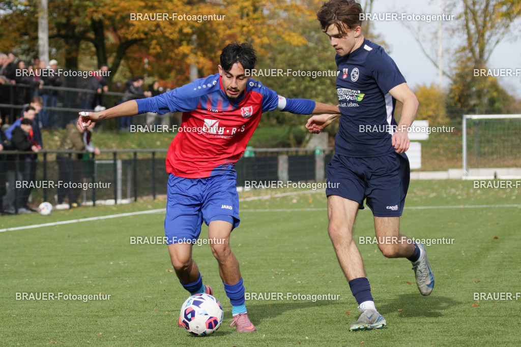 02.11.2025: A-Jugend-Niederrheinliga KFC Uerdingen - RSV Ratingen | Krefeld, Deutschland, 02.11.2025: Mustafa Dogani (KFC Uerdingen) in Aktion während des A-Jugend Niederrheinliga Spiels zwischen KFC Uerdingen  - RSV Ratingen am 02.11. 2025 am Löschenhofweg in Krefeld, Deutschland. (Foto Ralph Görtz / Brauer-Fotoagentur)