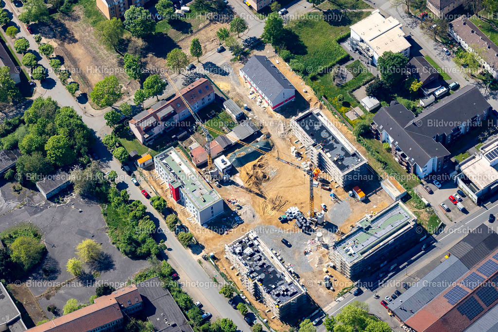 Luftbilder Duisburg Walsum-0637 | Luftbildfotografie Neubau einer Mehrfamilienhausiedlung in Duisburg Walsum Frankenstr. Kreuzung Franz-Lenze-Platz - Realisiert mit Pictrs.com