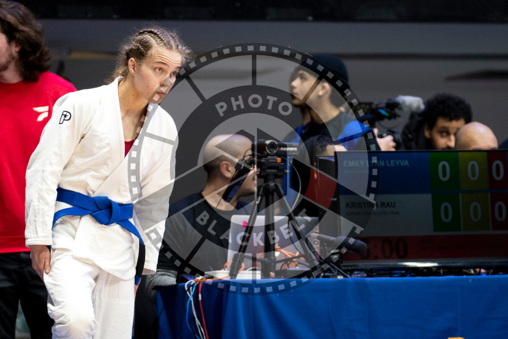 20240121PBB5377 | Fighters compete during the second day of the IBJJF European Championship in Paris, France, on January 21, 2024.