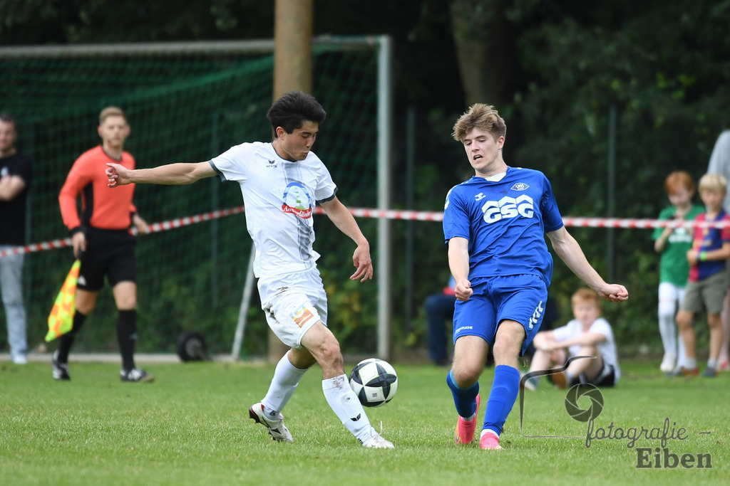 Sport-Duwe Cup | Sport-Duwe Cup Oldenburg; SSV Jeddenloh (weiß)-VFB Oldenburg (blau) am 05.07.2025 in Oldenburg (Sportanlage TuS Eversten), Photo: Philip Eiben 2025 - Realisiert mit Pictrs.com