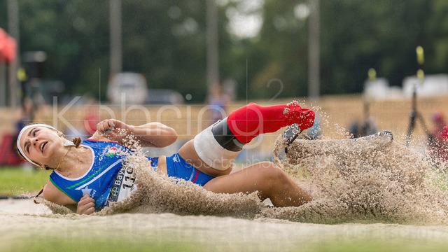 Para Heimspiel 7.0; Leverkusen, 18.07.2026 | LEVERKUSEN, GERMANY - JULY 18, 2026 : Ambra Sabatini (ITA/Italien) competing in the long jump during the Para Heimspiel 7.0 at Fritz Jacobi Sports Complex on July 18, 2026 in Leverkusen, Germany.