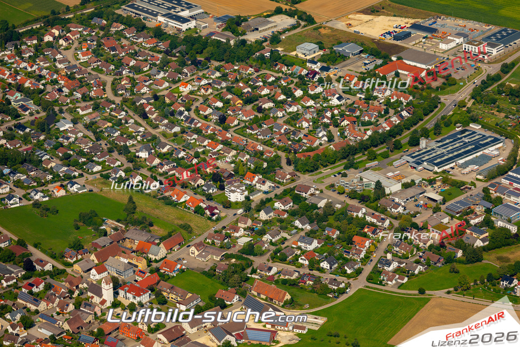 Das Luftbild zeigt :  Beimerstetten - Die Luftaufnahme wurde 2024 vom UL-Flugzeug aus erstellt ( keine Drohne ) - Hochauflösende Luftaufnahme - Für grossformatige Ausdrucke geeignet. Die Geschenkidee !Mit Lizenz und Bildrechte bestellbar