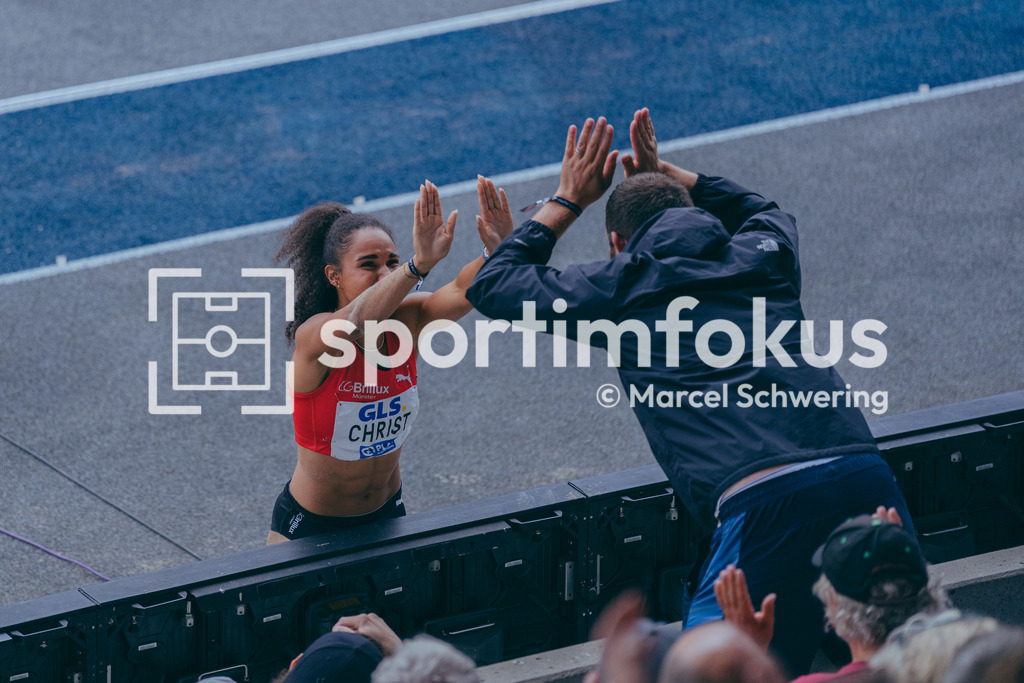 Deutsche Meisterschaften der Frauen und Männer 2026 | Tabea Christ, Lars Goldbeck, LG Brillux Münster, Weitsprung, Deutsche Meisterschaften der Frauen und Männer 2026, Lohrheidestadion Bochum-Wattenscheid, 26.07.2026. Foto: Marcel Schwering / sportimfokusDeutsche Meisterschaften der Frauen und Männer 2026, Lohrheidestadion Bochum-Wattenscheid, 26.07.2026. Foto: Marcel Schwering / sportimfokus - Realisiert mit Pictrs.com