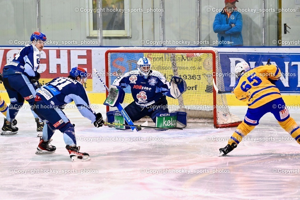 ESC Steindorf vs. EHC Althofen 13.1.2024 | #65 Lungkofler Gerald, #72 Moser Lukas, #91 Kravania Kristian, #64 Stichauner Fabian