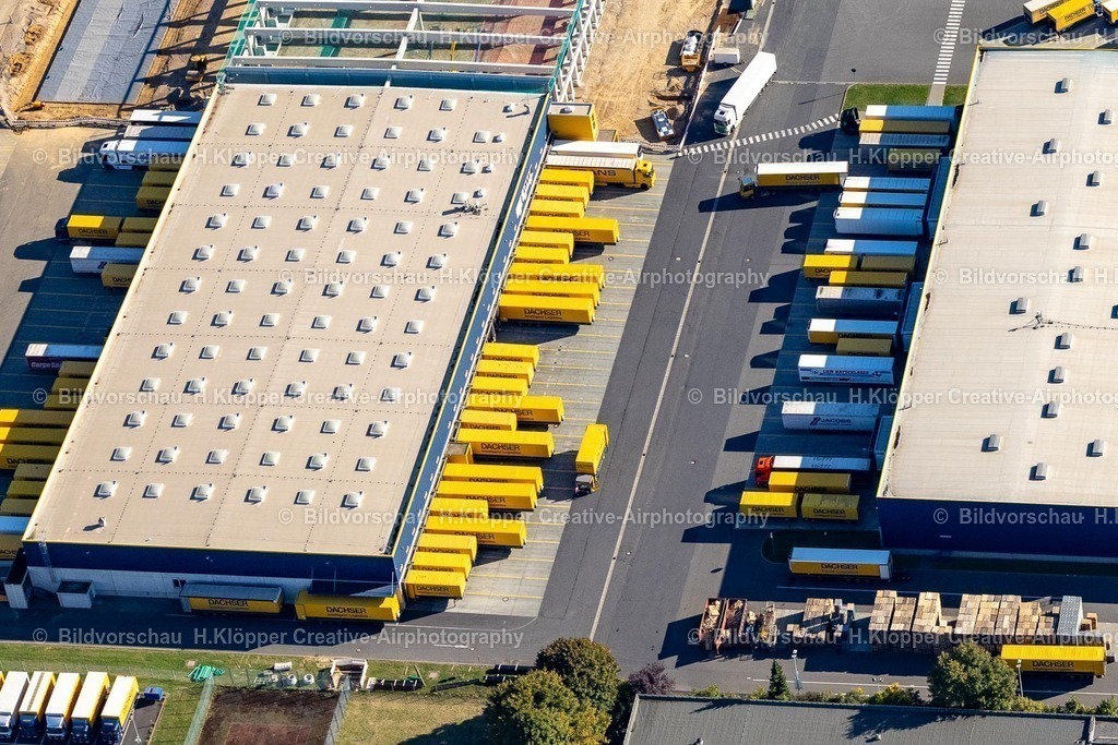 Lufbilder Alsdorf-5928 | Lagerhallen und Speditionsgebäude DACHSER SE an der Carl-Zeiss-Straße, Max-Planck-Straße, Hoengener Straße in Alsdorf im Bundesland Nordrhein-Westfalen, Deutschland - Realisiert mit Pictrs.com