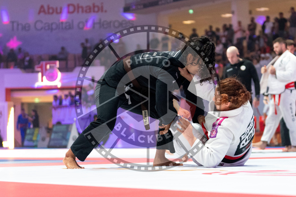 20231109PBB4067 | Fighters compete during the AJP World Professional Championship in the Mubadala Arena in Abu Dhabi, Arab United Emirates, on November 9, 2023.