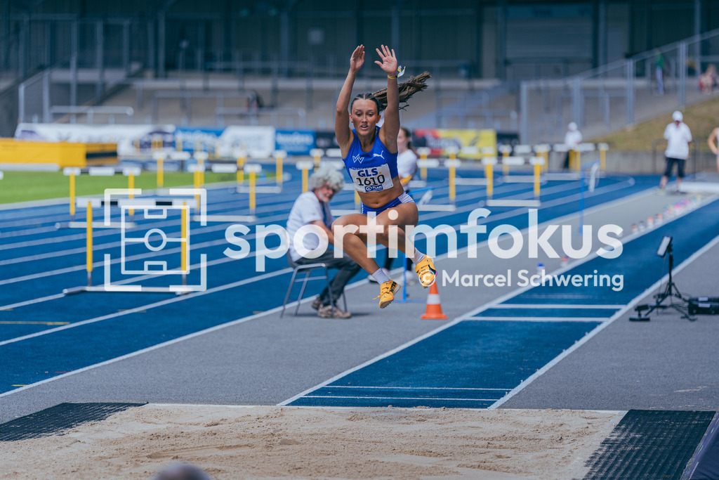 DM U23 U18 Bochum 2026 | Vanessa Jaske (TV Wattenscheid 01), Startnummer 1610, Dreisprung, Deutsche Meisterschaften der U18 &amp; U23 2026, Lohrheidestadion Bochum-Wattenscheid, 04.07.2026 Foto: Marcel Schwering / sportimfokus - Realisiert mit Pictrs.com