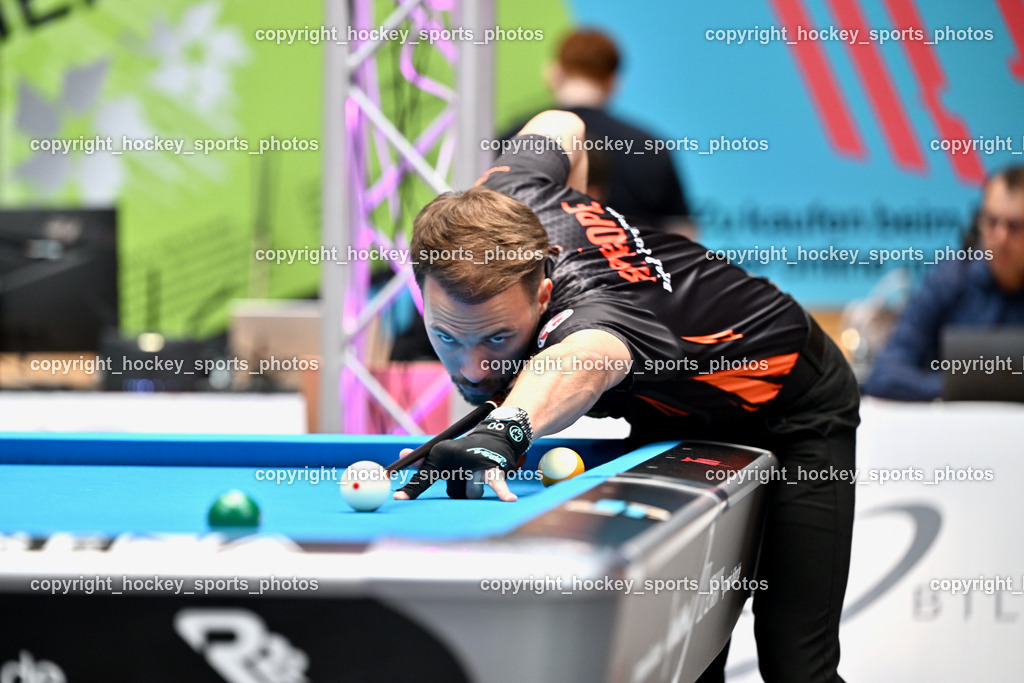 Pool Billard Bundesliga 2025 im ATRIO | Albin Ouschan, Pool Billard Bundesliga 2025 im ATRIO, Pool Billard Bundesliga 2025 im ATRIO am 29.03.2025 in Villach (Atrio), Austria, (Photo by Bernd Stefan)