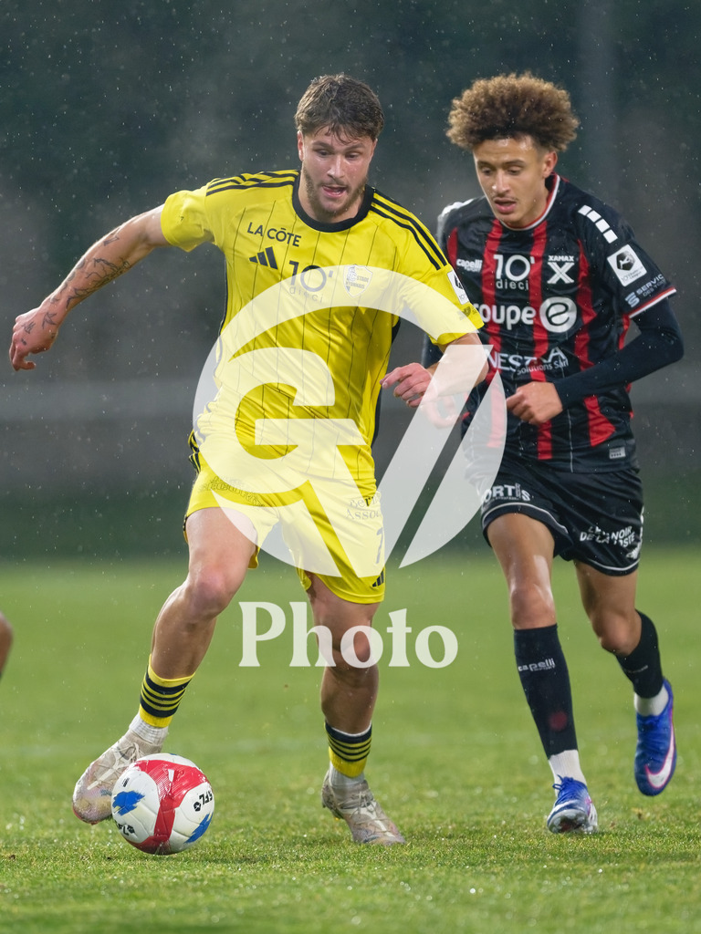dieci Challenge League - FC Stade Nyonnais v Neuchatel Xamax FCS |  during the dieci Challenge League match between FC Stade Nyonnais and Neuchatel Xamax FCS at Centre sportif de Colovray in Nyon, Switzerland