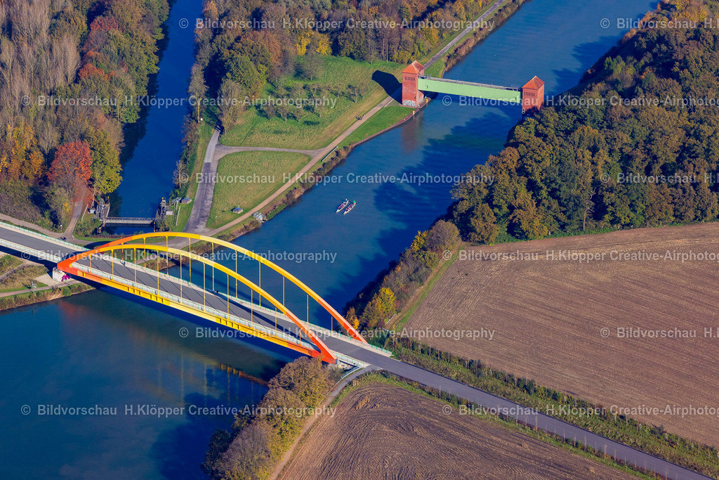 Luftbilder Datteln-5300 | Luftbild Fluß- Delta und Strom- Mündung " Wesel-Dattel-Kanal - Dortmund-Ems-Kanal " in Datteln im Bundesland Nordrhein-Westfalen, Deutschland - Realisiert mit Pictrs.com