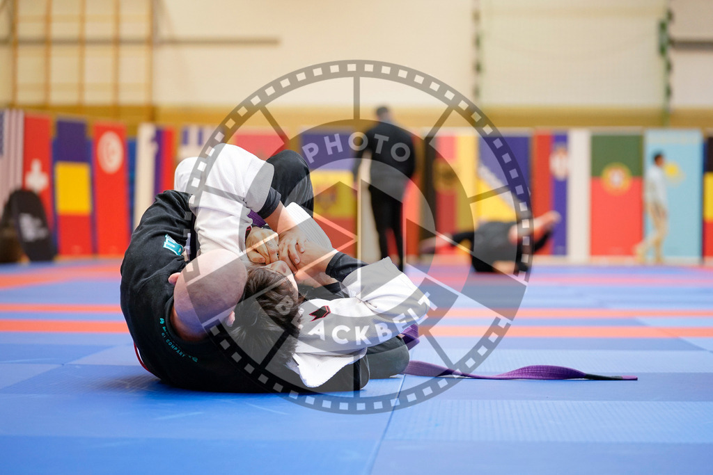 20240203PBB07105 | Fighters compete during the Brazilian Jiu-Jitsu Championship of the AJP Tour in Maintal by Frankfurt am Main, Germany, on February 2, 2024.
