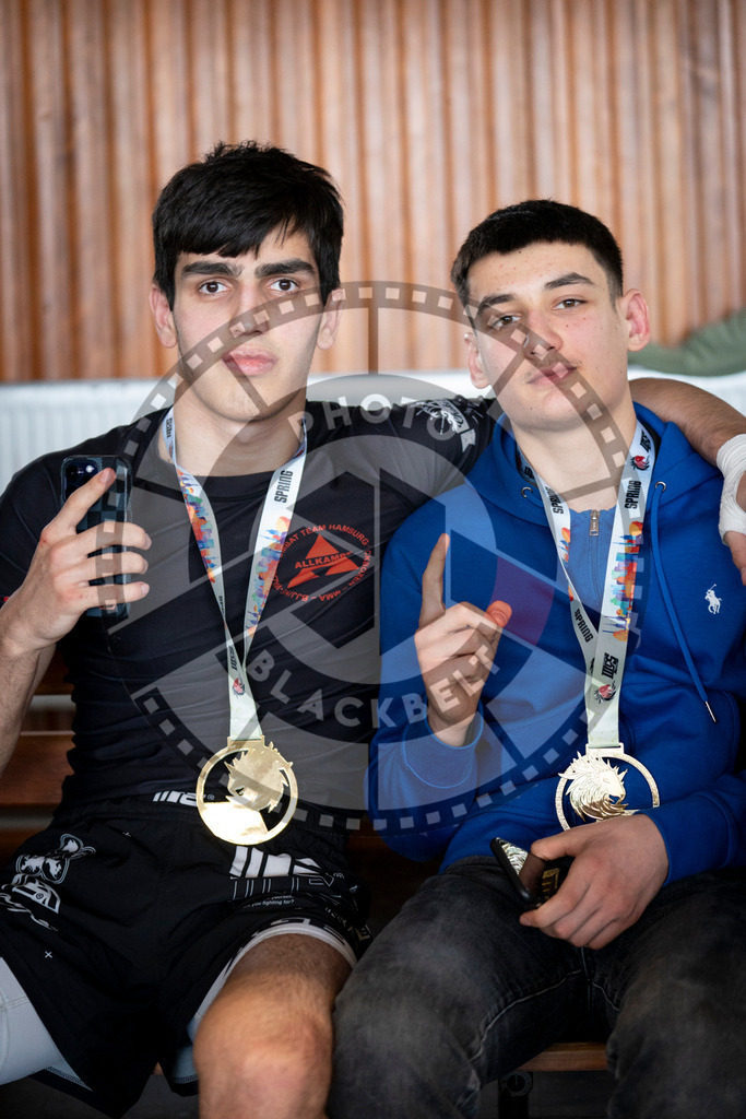 20240309PBB7367 | Fighters compete during the International Luta Livre (ILLCS) Spring Championship in Hannover, Germany, on March 9, 2024.