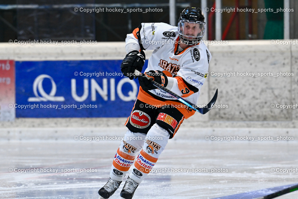 EC Hornets Spittal vs. USC Piraten Velden 18.2.2024 | #9 Ban Christian USC Velden, EC Hornets Spittal vs. USC Piraten Velden 18.2.2024, EC Hornets Spittal vs. USC Piraten Velden 18.2.2024 am 18.02.2024 in Spittal an der Drau (Eissportzentrum Spittal), Austria, (Photo by Bernd Stefan)