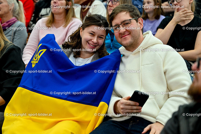 AUT, WTA500 Upper Austria Ladies Linz 2025 | 01.02.2025, Design Center Linz, AUT, Tennis WTA500 Upper Austria Ladies Linz 2025, im Bild Fans of Danyana Yastremska of Ukraine