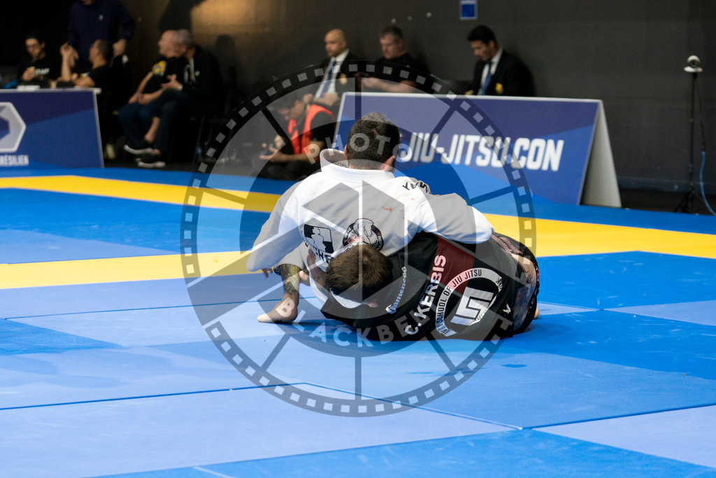 20240124PBB04736 | Fighters compete during the second day of the IBJJF European Championship in Paris, France, on January 24, 2024.