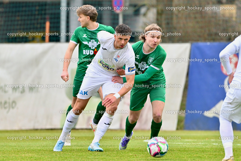 SAK vs. VST Völkermarkt | #17 Timo Todor-Kostic SAK, #20 Lukas Alfred Sadnik VST Völkermarkt, SAK vs. VST Völkermarkt, SAK vs. VST Völkermarkt am 21.03.2026 in Klagenfurt (Sportpark Welzenegg), Austria, (Photo by Bernd Stefan)