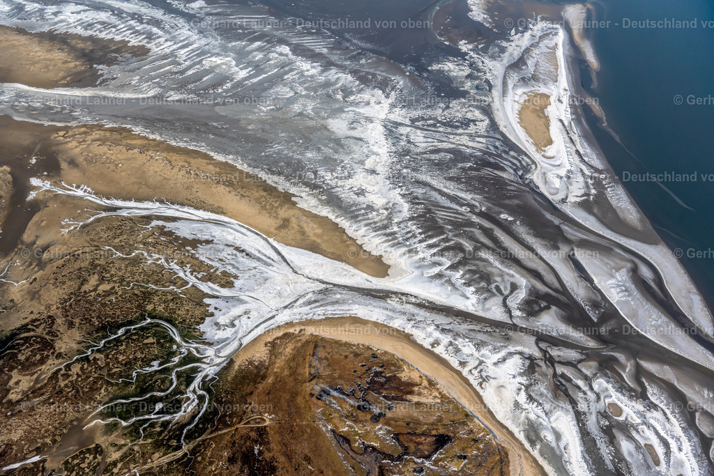 4044447 | Winterliche Wattstrukturen zw. Scharhörn und Nigelhörn, Nationalpark Hamburgisches Wattenmeer