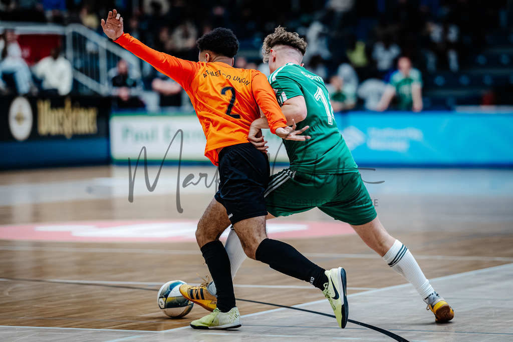 47. Stadtmeisterschaften im Hallenfußball 2025, Vorrunde | Stadtmeisterschaften im Hallenfußball 2025, Vorrunde, Sporthalle Berg Fidel in Münster. Foto: sportfotografie.ms | Markus Paletta - Realisiert mit Pictrs.com
