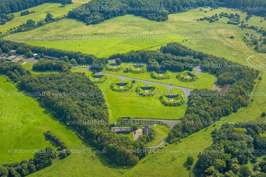 Holzwickede230901465 | Luftbild, Hengsen Militärstützpunkt, Standortübungsplatz, Opherdicke, Holzwickede, Ruhrgebiet, Nordrhein-Westfalen, Deutschland