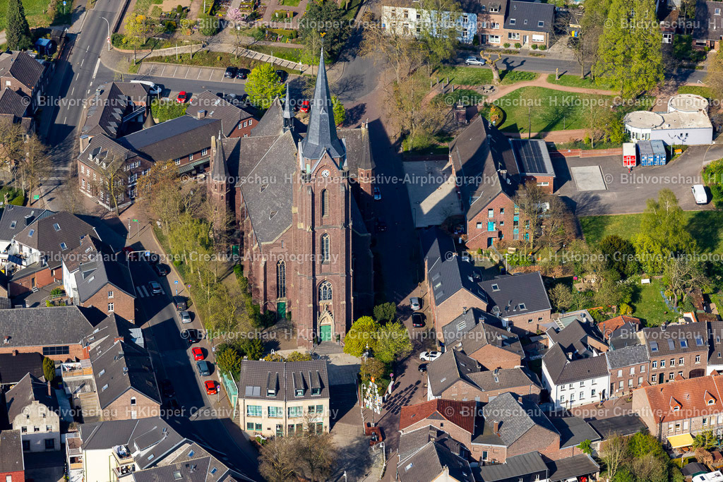 Luftbilder Nettetal-0053 | Luftaufnahme Kirchengebäude " St. Peter " in Hinsbeck im Bundesland Nordrhein-Westfalen - Realisiert mit Pictrs.com