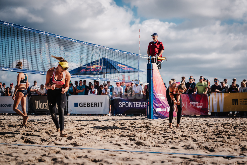 Beachvolleyball | Frauen | Deutsche Meisterschaften 2025 Timmendorfer Strand | 04.09.2025 | v.l. Chenoa Christ und Anna-Chiara Reformat jubeln